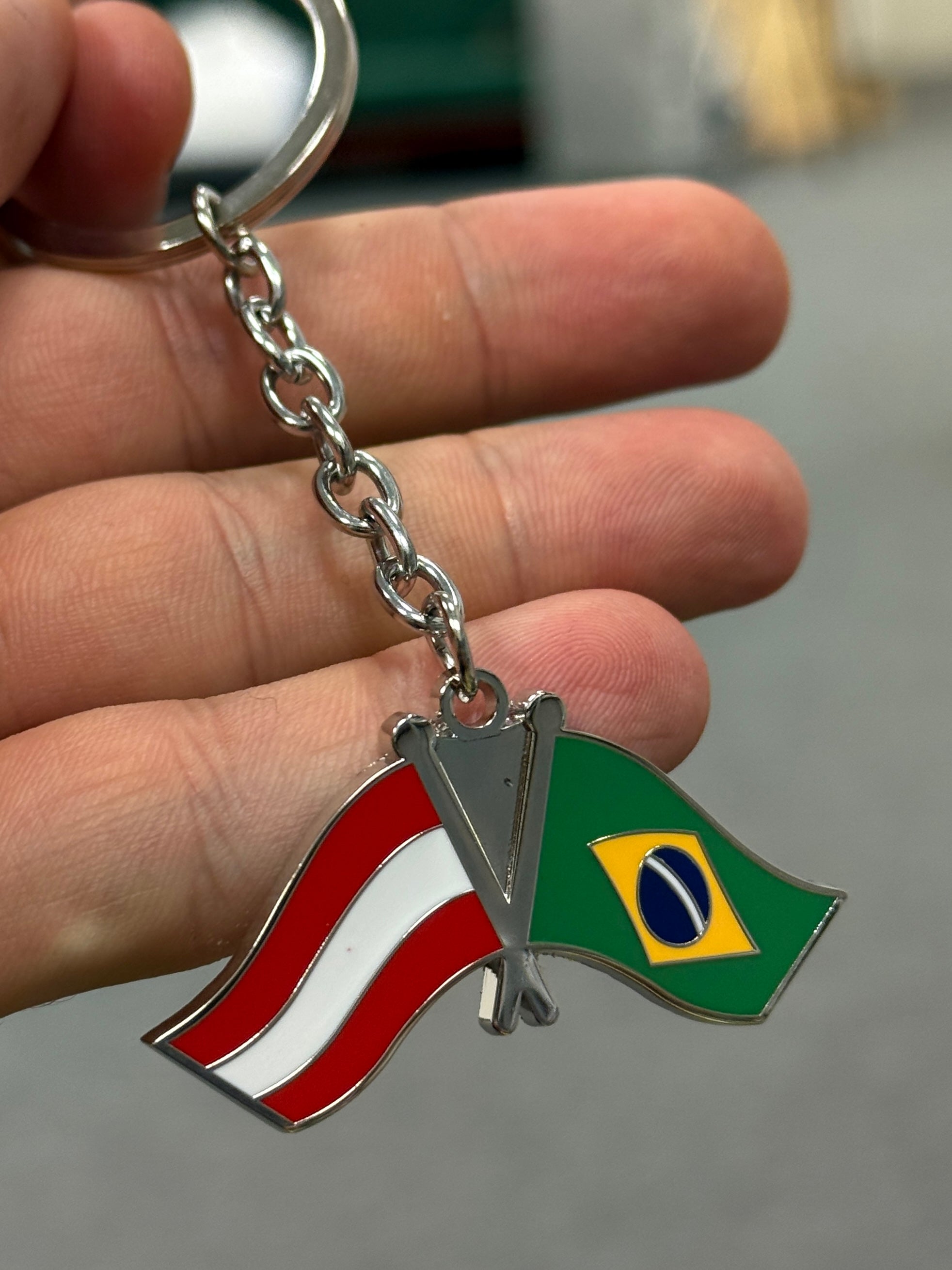 Brasil x Austria Keyring