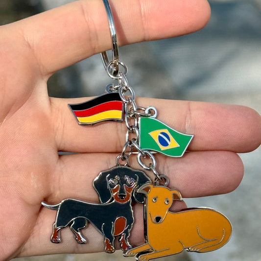 Chaveiro Caramelo & Dachshund